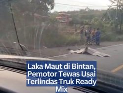 Laka Maut di Bintan, Pemotor Tewas Usai Terlindas Truk Ready Mix