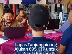 Lapas Tanjungpinang Ajukan 695 KTP untuk Warga Binaan