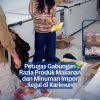Petugas Gabungan Razia Produk Makanan dan Minuman Impor Ilegal di Karimun