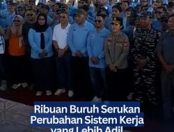 Ribuan Buruh Serukan Perubahan Sistem Kerja yang Lebih Adil