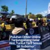 Puluhan Driver Online Tanjungpinang Gelar Aksi, Tuntut Tarif Sesuai SK Gubernur