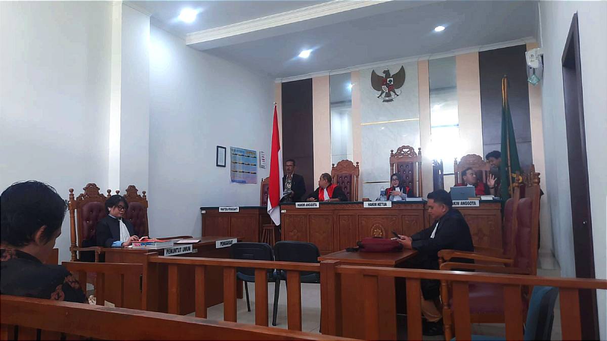 Efisiensi Anggaran, PN Tanjungpinang Terapkan Sidang Pidana Daring.