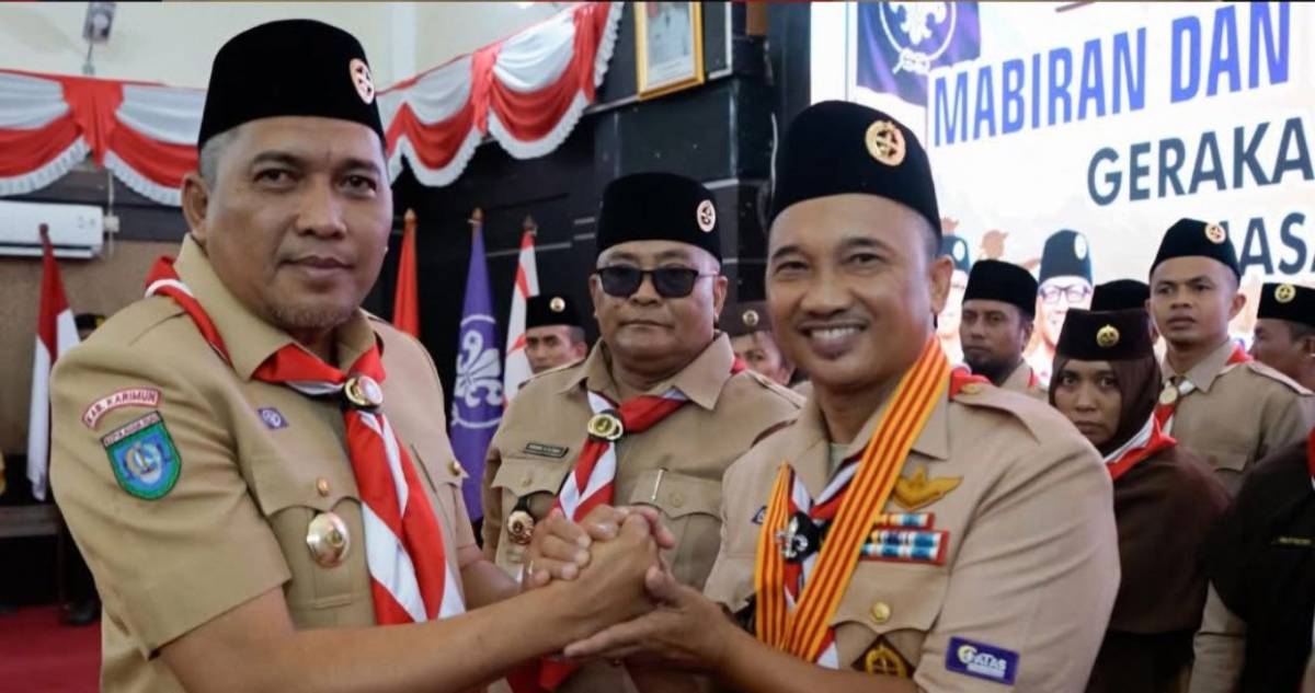 Lantik Pengurus KwarranKarimun, Wabup Rocky Ajak Pramuka Perkuat Karakter Generasi Muda.