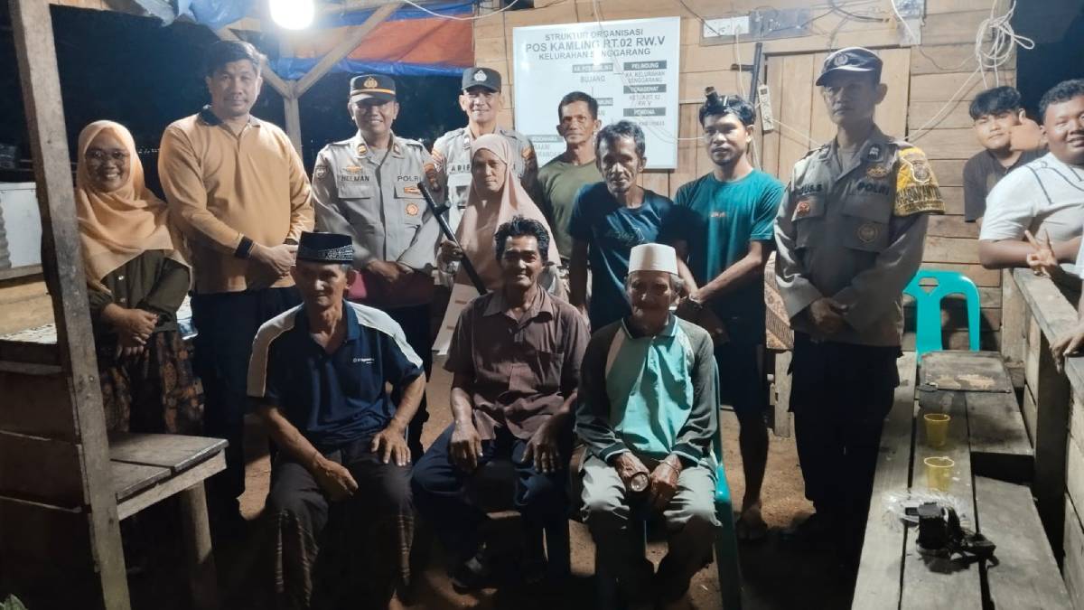 Sat Binmas Polresta Tanjungpinang Cek Pos Kamling, Ajak Warga Aktif Jaga Kamtibmas.