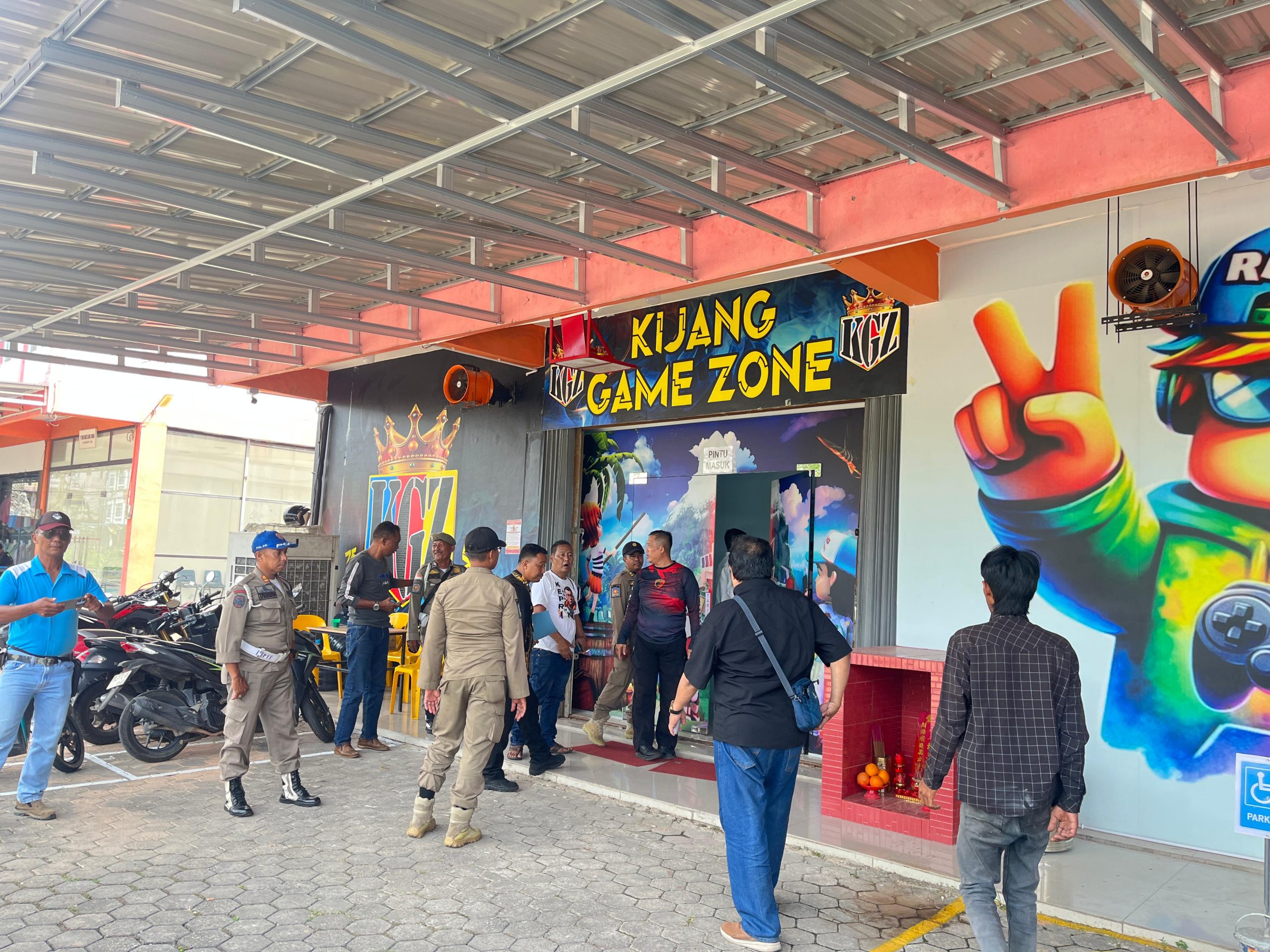 Tim Gabungan Tertibkan Perizinan Kijang Game Zone, Dilarang Beroperasi Komersial Sementara.