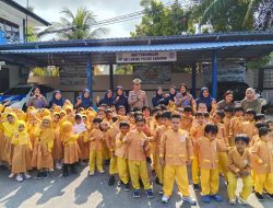 Antusias TK dan SD Avicena Belajar Rambu Lalu Lintas