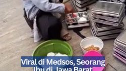 Viral di Medsos, Seorang Ibu di Jawa Barat Diduga Pindahan Sisa MBG ke Wadah Pribadi