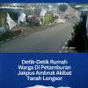 Detik-Detik Rumah Warga Di Petamburan Jakpus Ambruk Akibat Tanah Longsor