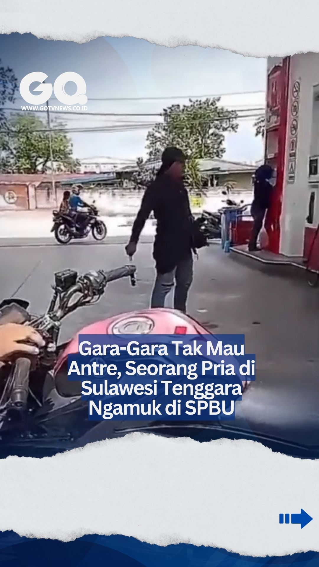 Gara-Gara Tak Mau Antre, Seorang Pria di Sulawesi Tenggara Ngamuk di SPBU.