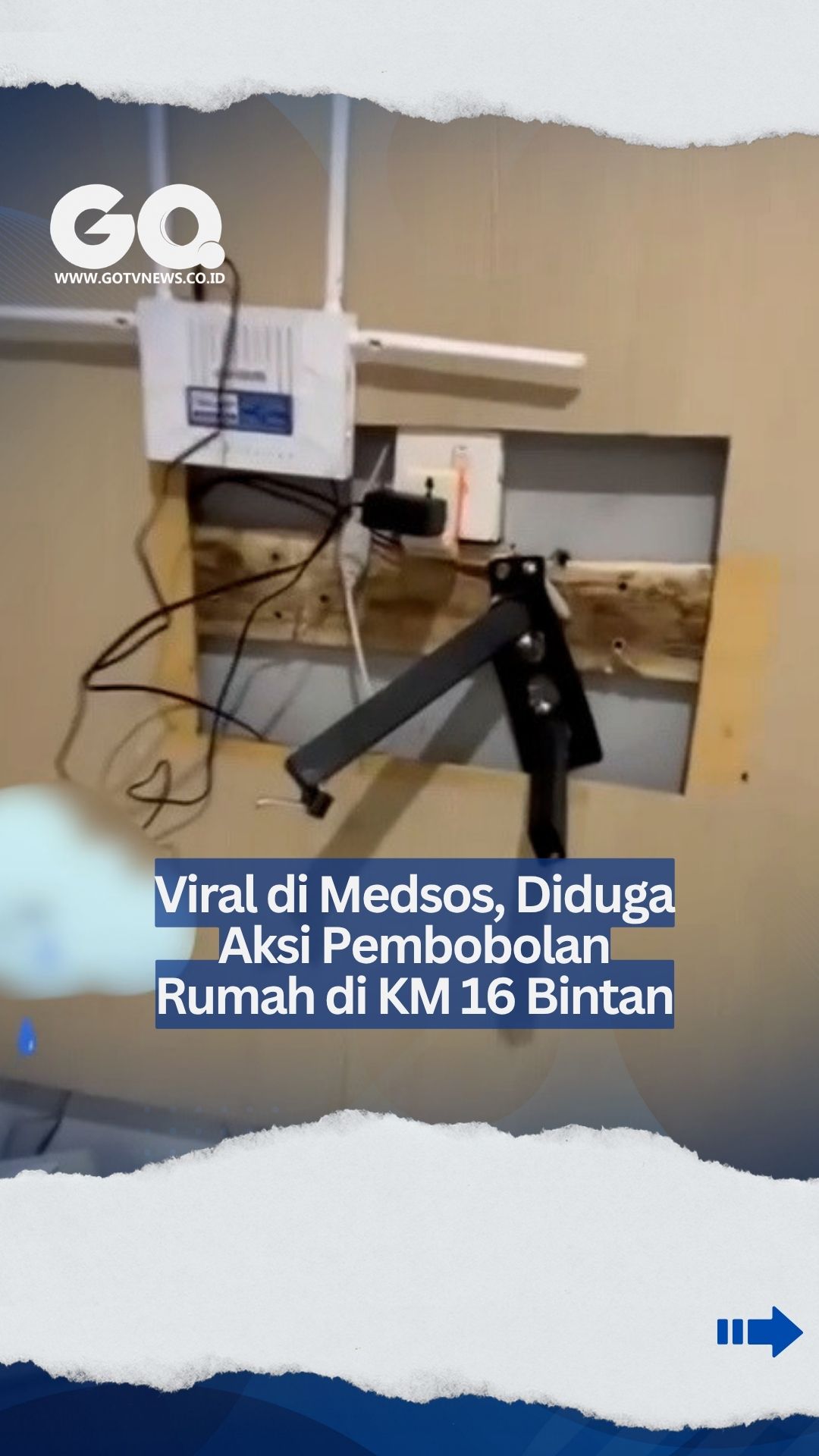 Viral di Medsos, Diduga Aksi Pembobolan Rumah di KM 16 Bintan.