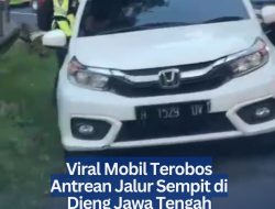 Viral Mobil Terobos Antrean Jalur Sempit di Dieng Jawa Tengah
