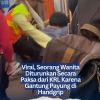 Viral, Seorang Wanita Diturunkan Secara Paksa dari KRL Karena Gantung Payung di Handgrip