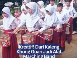 Kreatif! Dari Kaleng Khong Guan Jadi Alat Marching Band