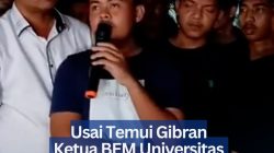 Usai Temui Gibran Ketua BEM Universitas Bung Karno Akui Terima Sejumlah Uang