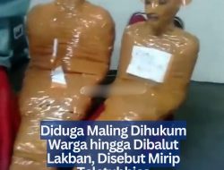 Diduga Maling Dihukum Warga hingga Dibalut Lakban, Disebut Mirip Teletubbies