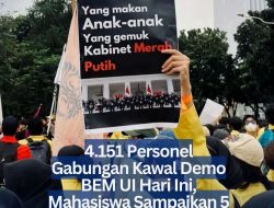 4.151 Personel Gabungan Kawal Demo BEM UI Hari Ini, Mahasiswa Sampaikan 5 Poin Tuntutan