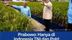 Prabowo: Hanya di Indonesia TNI dan Polri Ikut Bertani