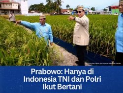 Prabowo: Hanya di Indonesia TNI dan Polri Ikut Bertani