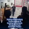 Maling di Sumedang Terperangkap di Gudang Indomaret, Warga Berhasil Amankan Pelaku