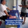 Tiket Kapal Pelni Diskon 30 Persen, Berlaku Hingga Agustus 2026