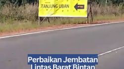 Perbaikan Jembatan Lintas Barat Bintan Ditarget Rampung Agustus