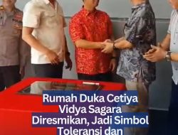 Rumah Duka Cetiya Vidya Sagara Diresmikan, Jadi Simbol Toleransi dan Kebersamaan