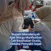 Bupati Iskandarsyah Ajak Warga Manfaatkan Cek Kesehatan Gratis, Deteksi Penyakit Sejak Dini