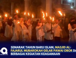 Semarak Tahun Baru Islam, Masjid Al-Fajarul Mubarokah Gelar Pawai Obor dan Berbagai Kegiatan Keagamaan