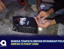 Warga Toapaya Bintan Ditangkap Polisi, Simpan 15 Paket Sabu