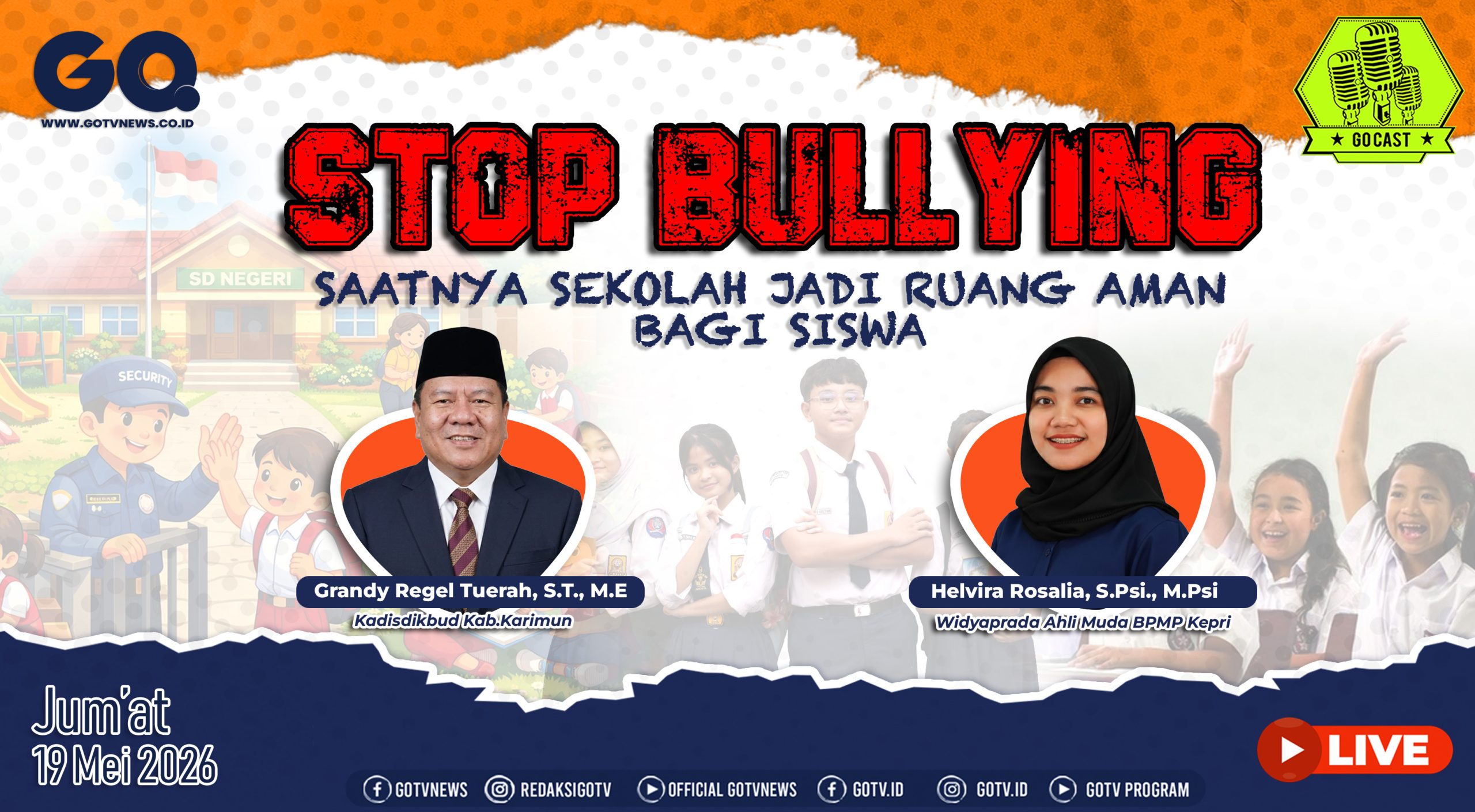 Sekolah Dicap Sarang Jinak Perundungan, Gotvnews Sesalkan Tak Ada Tindakan Tegas