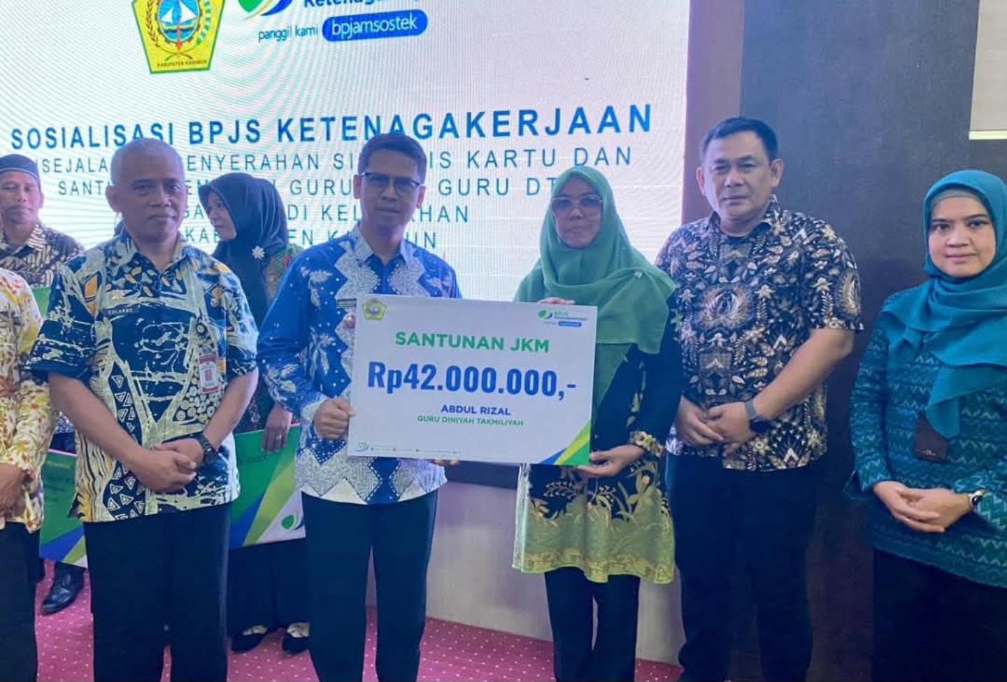 Pemkab Karimun Beri Perlindungan BPJS Ketenagakerjaan untuk Guru TPQ hingga Petugas DKM.
