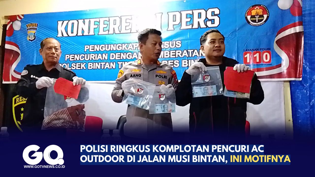 Polisi Ringkus Komplotan Pencuri AC Outdoor di Jalan Musi Bintan, Ini Motifnya.