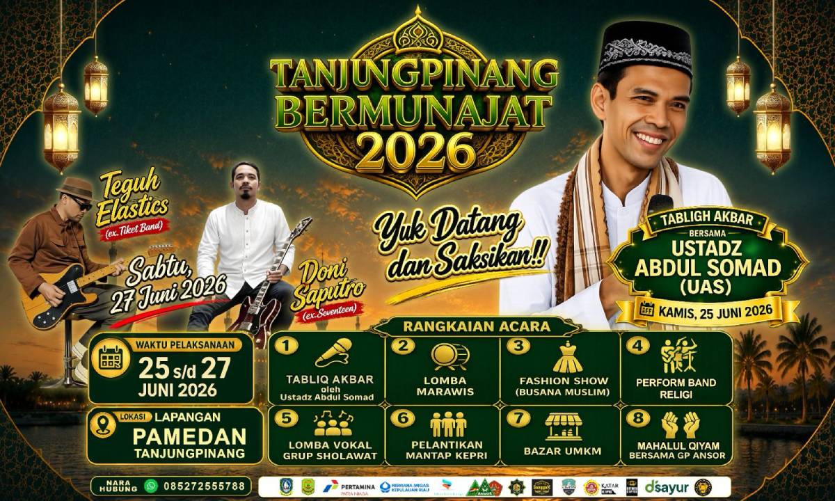 Sambut Tahun Baru Islam, Berikut Kemeriahan "Tanjungpinang Bermunajad 2026".