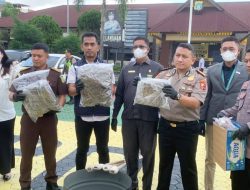 Polresta Tanjungpinang Musnahkan Narkoba Jenis Sabu 5,6 Kilogram dan Ganja 3,6 Kilogram