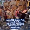 Lapak PKL di Atas Parit Pajak Deli Tua Dibongkar, Pedagang Menangis Saat Penertiban