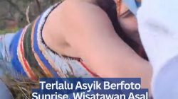 Terlalu Asyik Berfoto Sunrise, Wisatawan Asal China Terpeleset di Bromo
