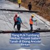 Tiang PLN Tumbang Akibat Proyek Galian Tanah di Ekang Anculai Bintan