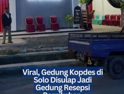 Viral, Gedung Kopdes di Solo Disulap Jadi Gedung Resepsi Pernikahan