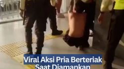 Viral Aksi Pria Berteriak Saat Diamankan Petugas di Stasiun Duri Jakbar