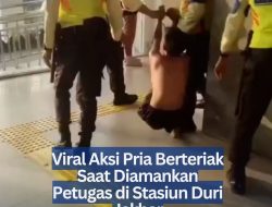 Viral Aksi Pria Berteriak Saat Diamankan Petugas di Stasiun Duri Jakbar