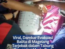 Viral, Damkar Evakuasi Balita di Magelang Terjebak dalam Tabung Pengering Mesin Cuci