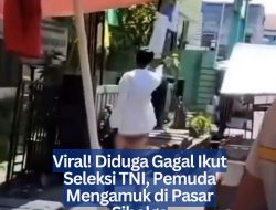 Viral! Diduga Gagal Ikut Seleksi TNI, Pemuda Mengamuk di Pasar Sibolga