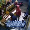 Viral, Detik-Detik Perampokan Warung di Bogor Terekam CCTV
