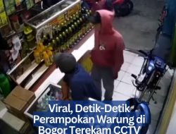 Viral, Detik-Detik Perampokan Warung di Bogor Terekam CCTV