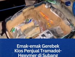 Emak-emak Gerebek Kios Penjual Tramadol-Hexymer di Subang