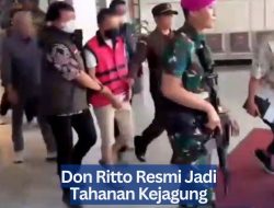 Don Ritto Resmi Jadi Tahanan Kejagung