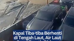 Kapal Tiba-tiba Berhenti di Tengah Laut, Air Laut Surut Drastis Diduga Akibat Fenomena Surut Ekstrem