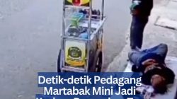 Detik-detik Pedagang Martabak Jadi Korban Pencurian, Empat Ponsel Raib