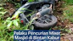 Pelaku Pencurian Mixer Masjid di Bintan Kabur Saat Dikejar Polisi, Motor Tertinggal di Semak Belukar.