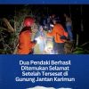 Dua Pendaki Berhasil Ditemukan Selamat Setelah Tersesat di Gunung Jantan Karimun